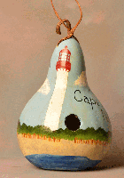 Cape May Painted Gourd Bird House